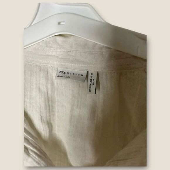 ASOS Gauze Button Down Long Sleeve Top - Picture 3 of 5